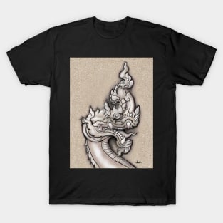 King Naga  art,digital art,digital painting ,thai art,digital file,creative art T-Shirt